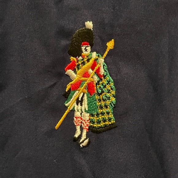 Vintage Pro Quip Gore-Tex English Schaeffer Golf Plaid Tartan and Navy Jacket 10 - Picture 2 of 11